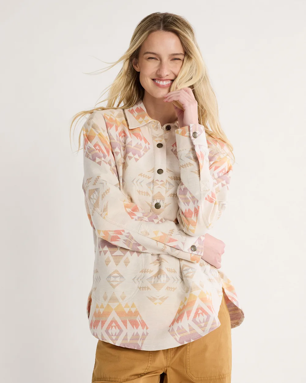 WOMEN'S ARCADIA FLANNEL POPOVER SHIRT