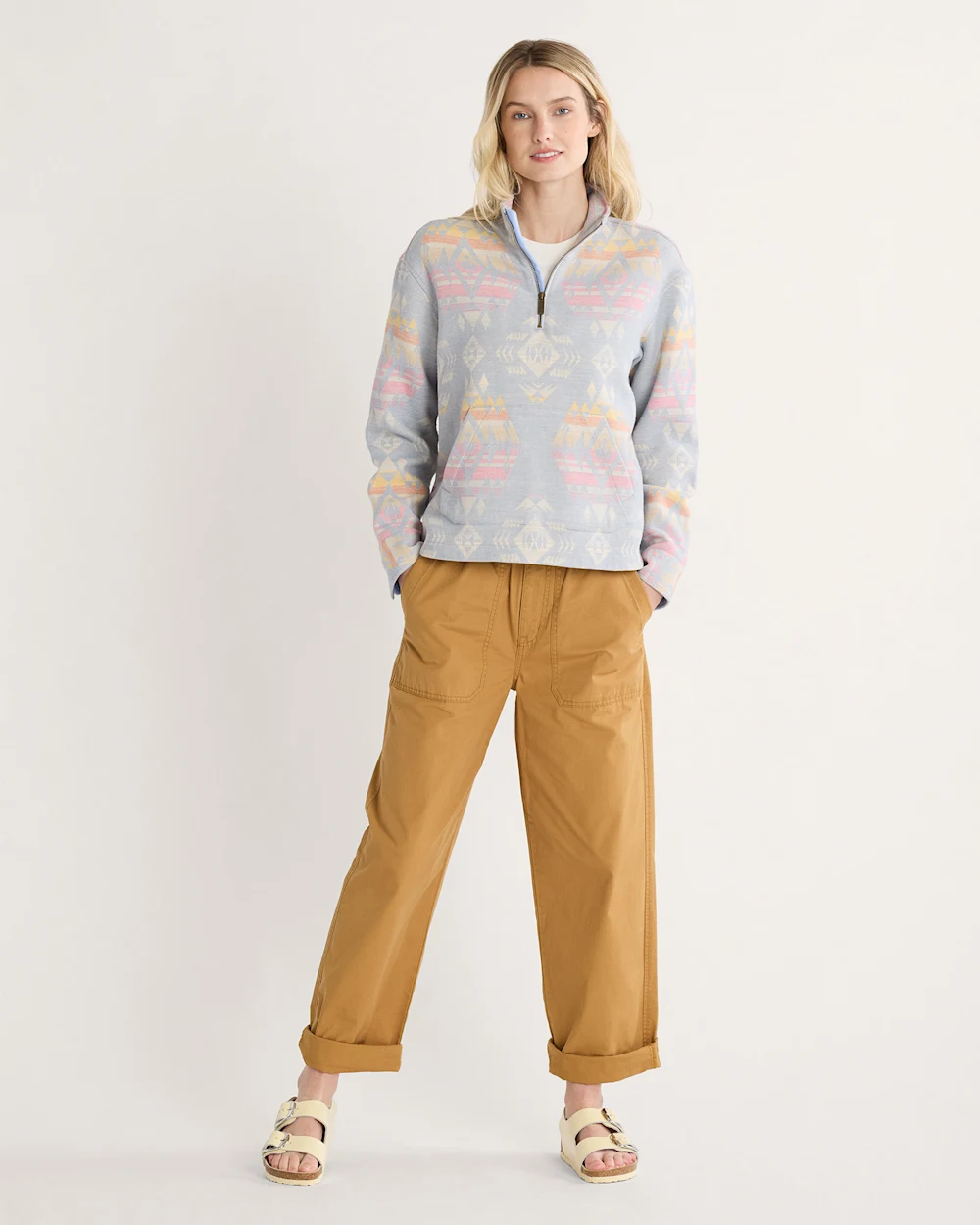 WOMEN'S DOUBLESOFT HALF-ZIP PULLOVER