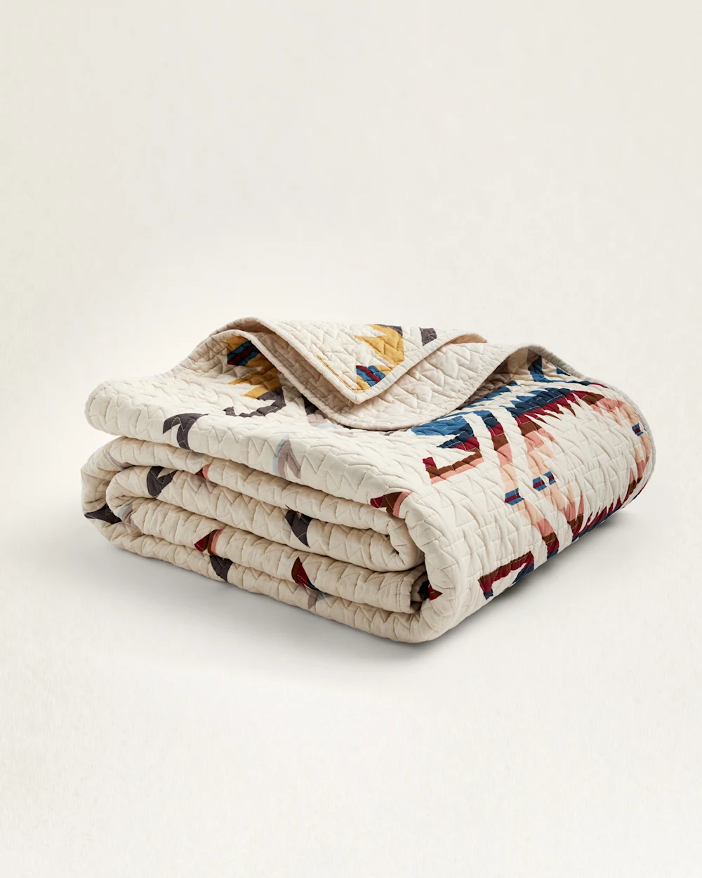 WHITE SANDS PRINTED QUILT SET