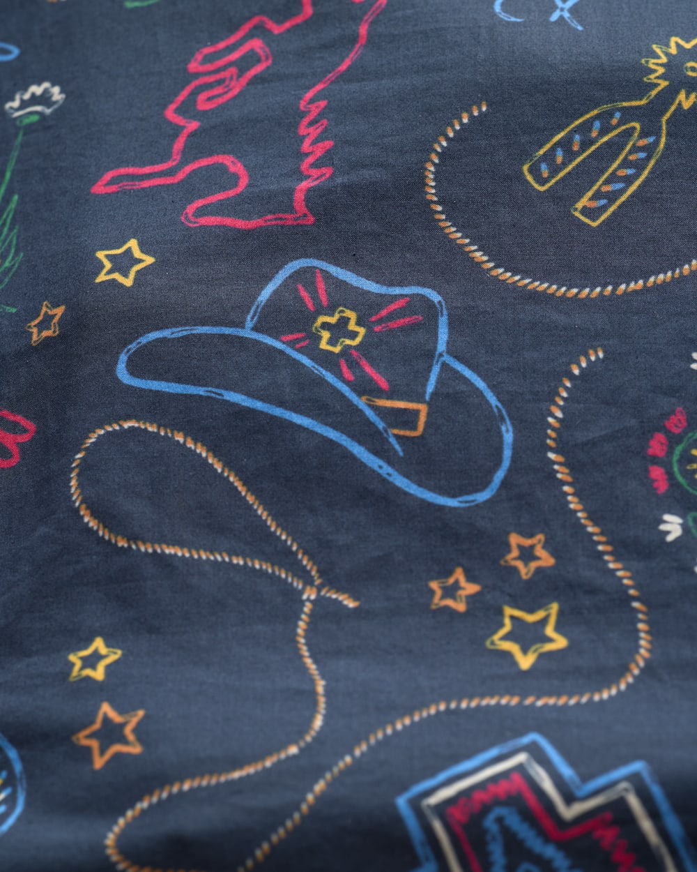 WOMEN'S WESTERN PRINT GAMBLER SHIRT