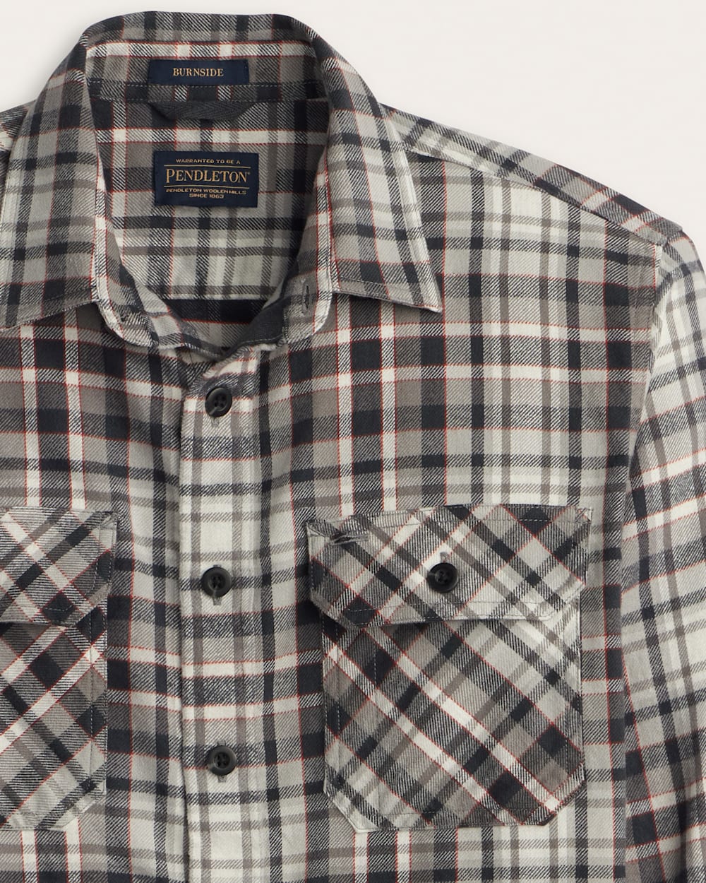 MEN'S PLAID BURNSIDE COTTON FLANNEL SHIRT