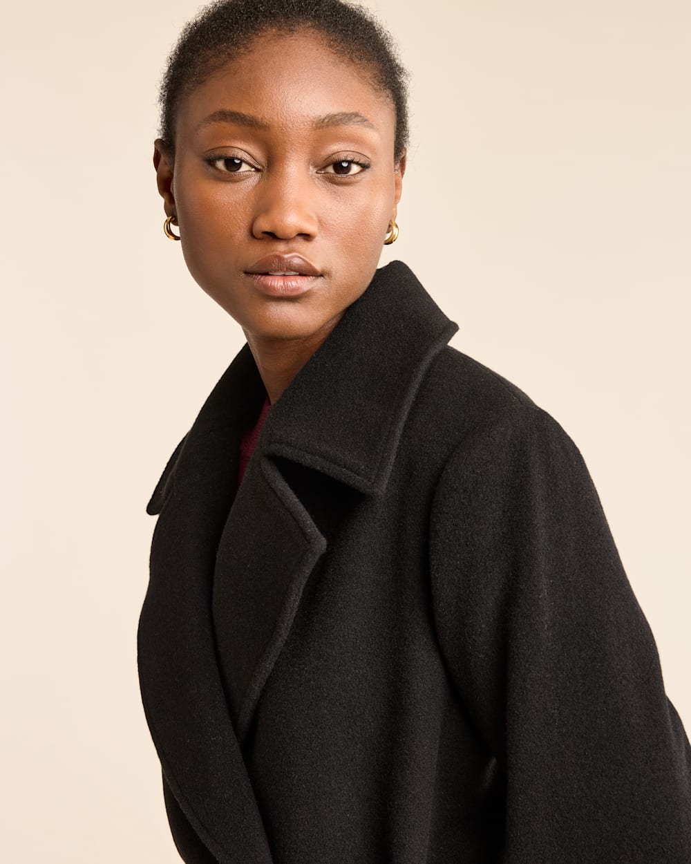 WOMEN'S NOB HILL WOOL WRAP COAT