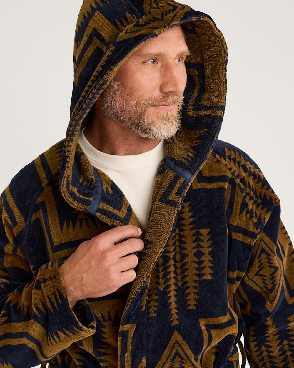 UNISEX HARDING COTTON TERRY VELOUR BATHROBE