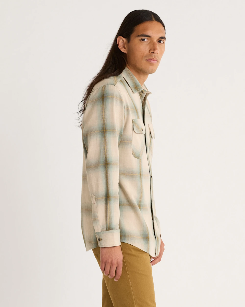 MEN'S PLAID BEACH SHACK COTTON SHIRT