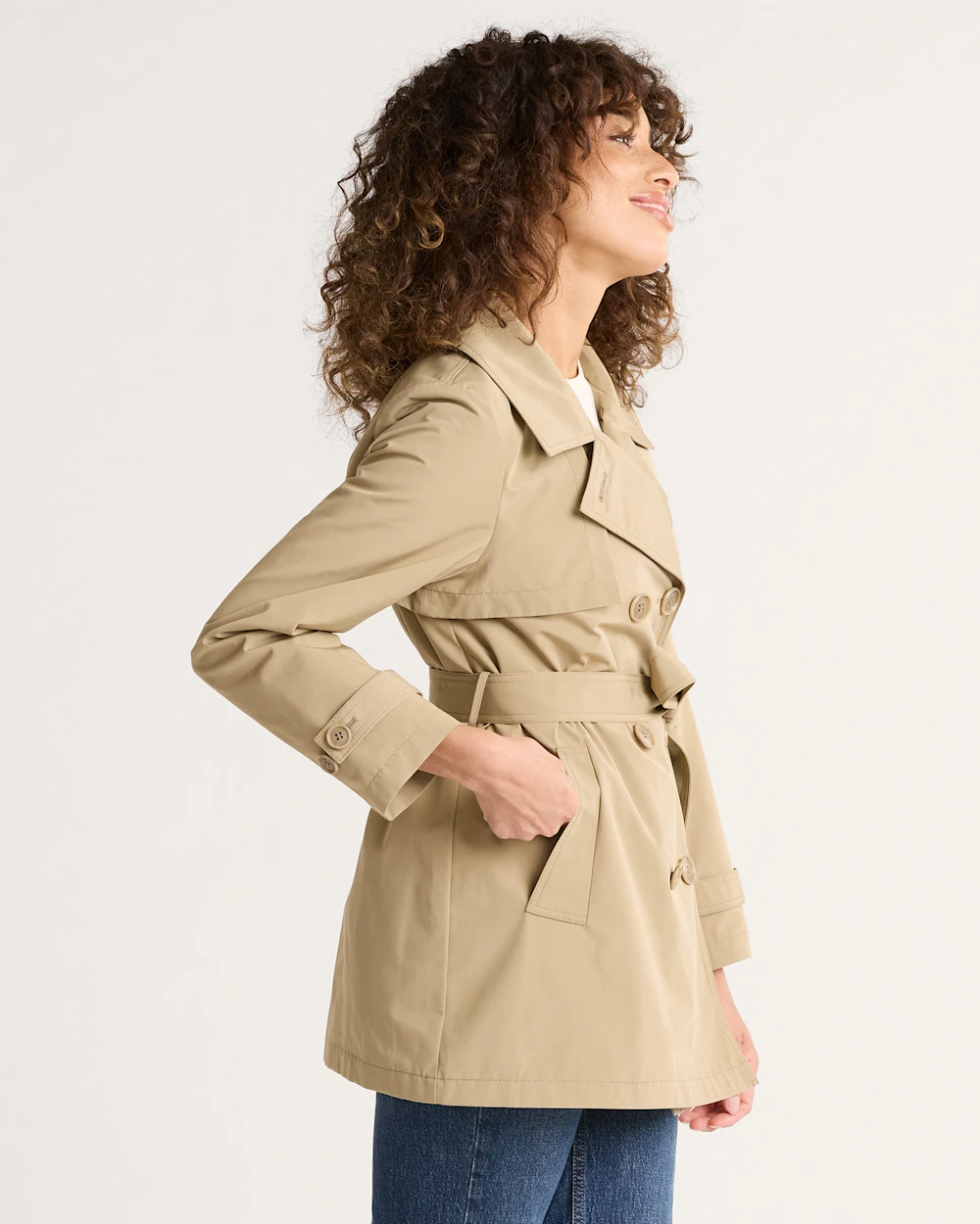 WOMEN'S MARLENE CLASSIC SHORT TRENCH COAT