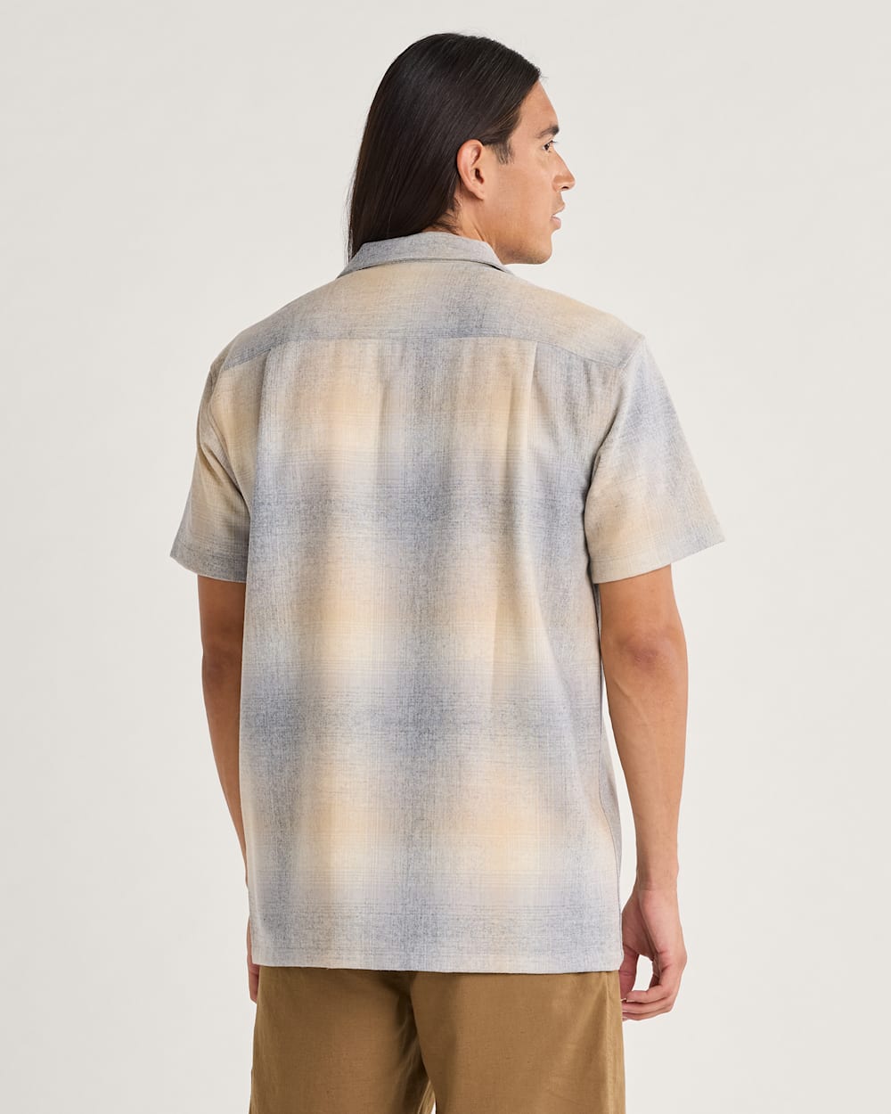 MEN'S SHORT-SLEEVE PLAID BOARD SHIRT