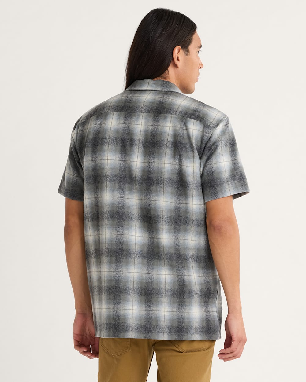 MEN'S SHORT-SLEEVE PLAID BOARD SHIRT