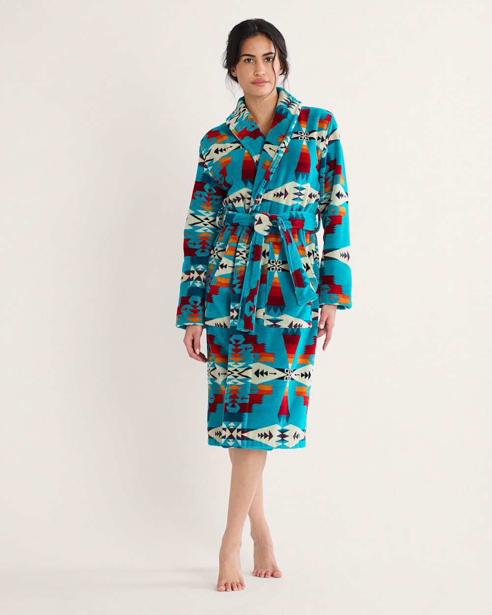 WOMEN'S TUCSON COTTON TERRY VELOUR BATHROBE