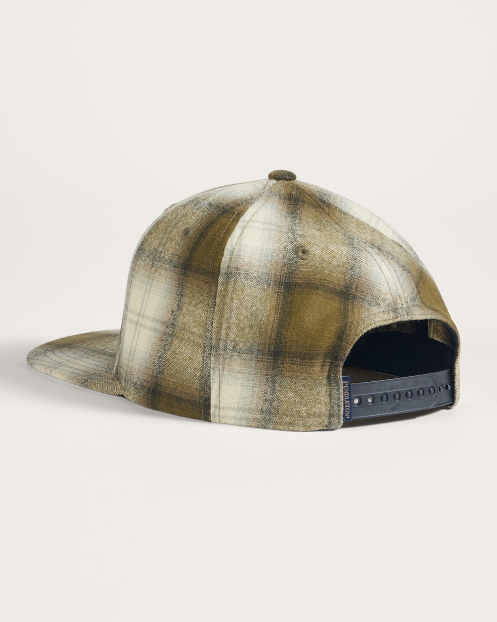 PLAID FLAT BRIM HAT