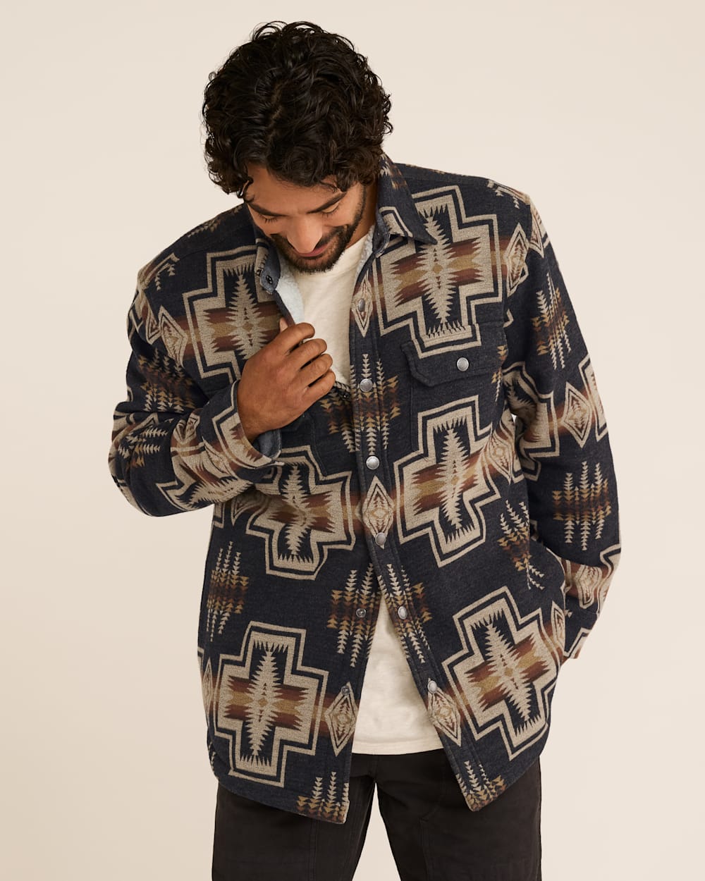 MEN'S HARDING DOUBLESOFT SHERPA-LINED SHIRT JACKET