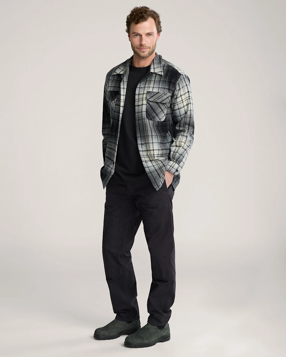 MEN'S PLAID BOARD SHIRT