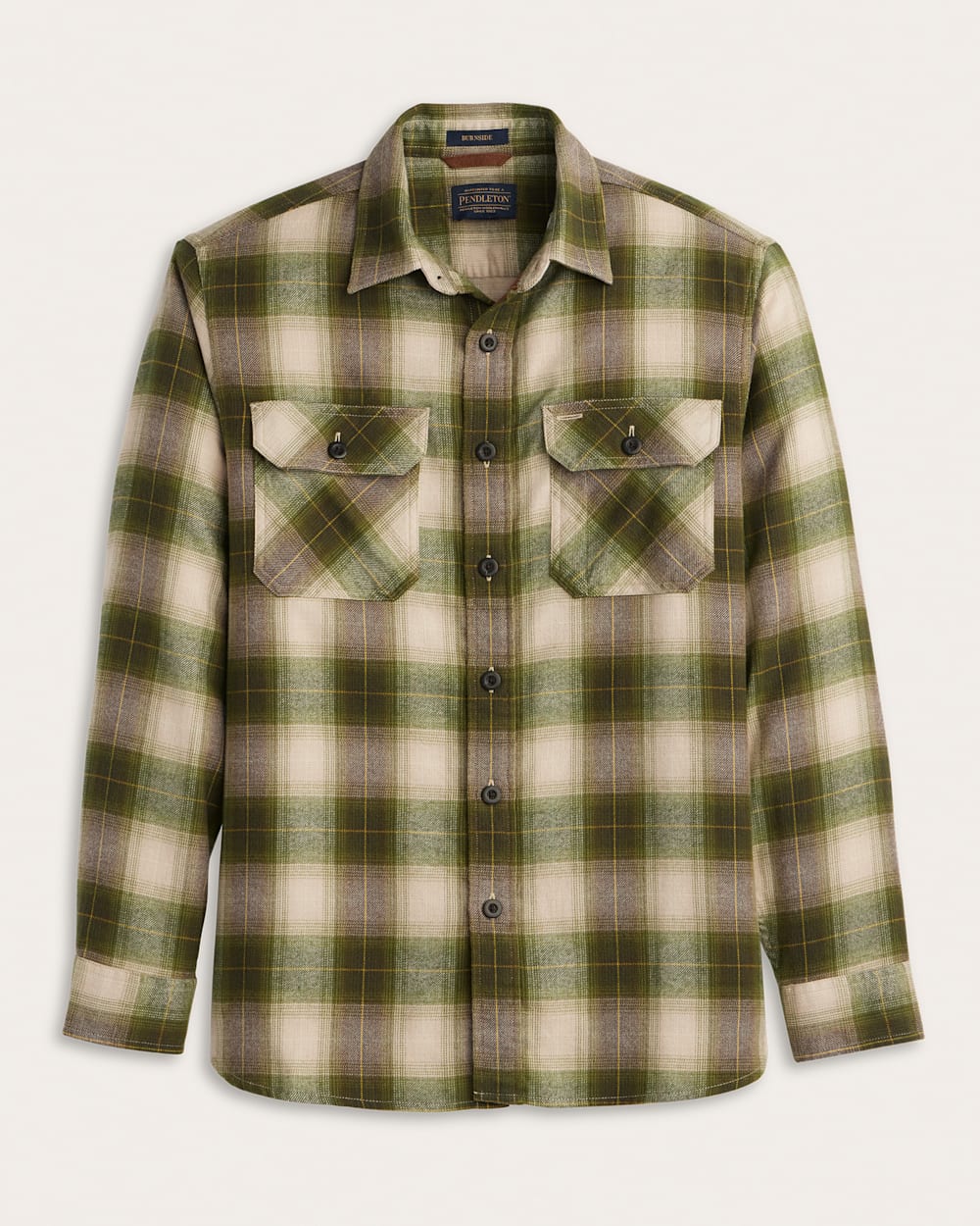 MEN'S PLAID BURNSIDE COTTON FLANNEL SHIRT