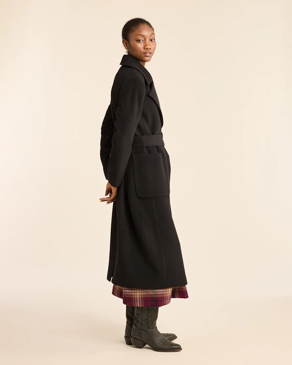 WOMEN'S NOB HILL WOOL WRAP COAT