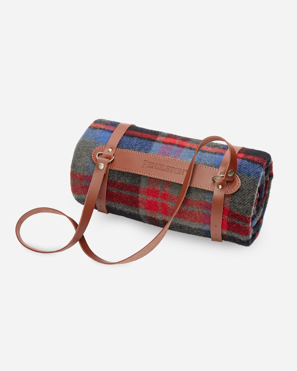 MOTOR ROBE THROW WITH LEATHER CARRIER