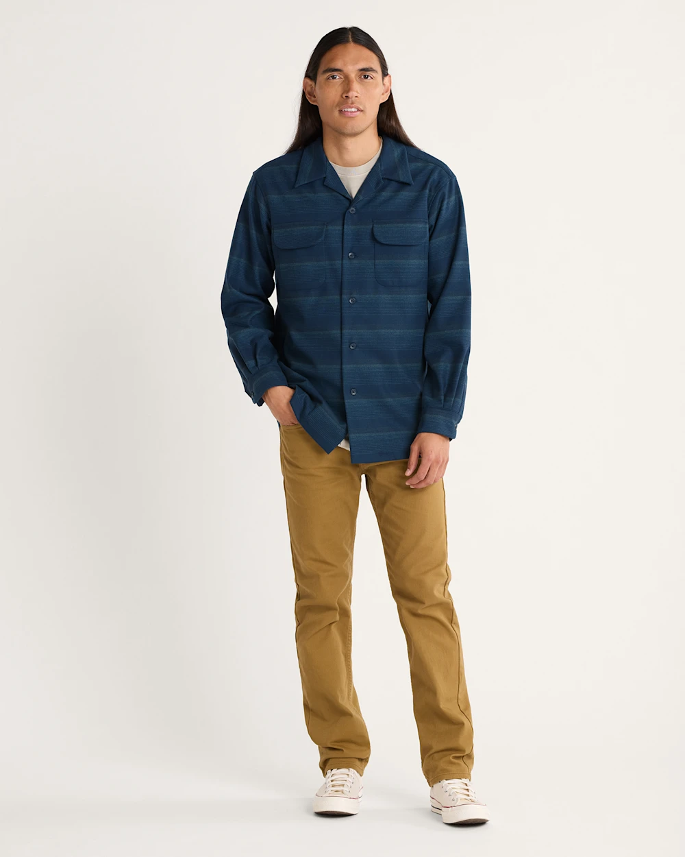 MEN'S STRIPE BOARD SHIRT