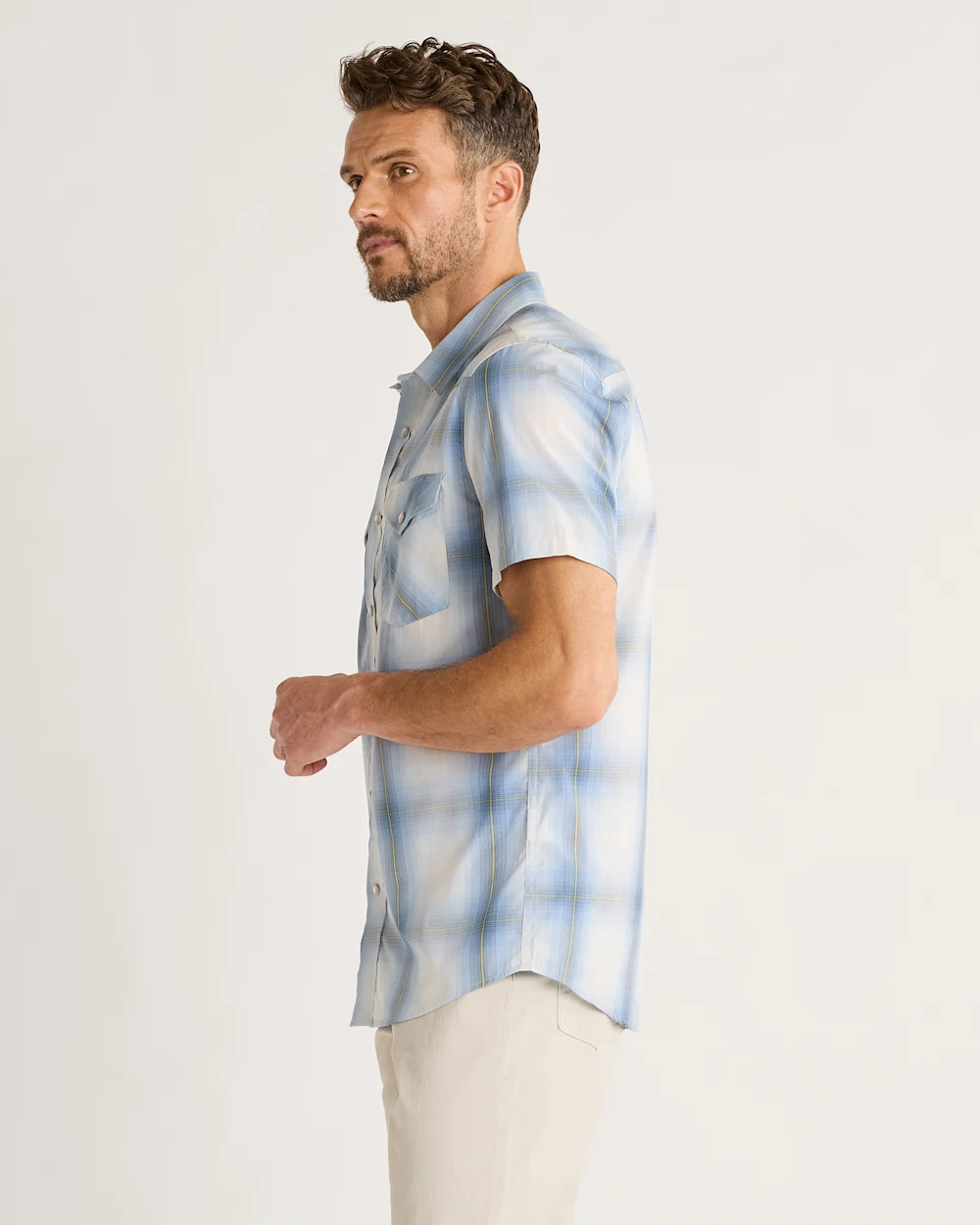 MEN'S SHORT-SLEEVE BISHOP COTTON SHIRT
