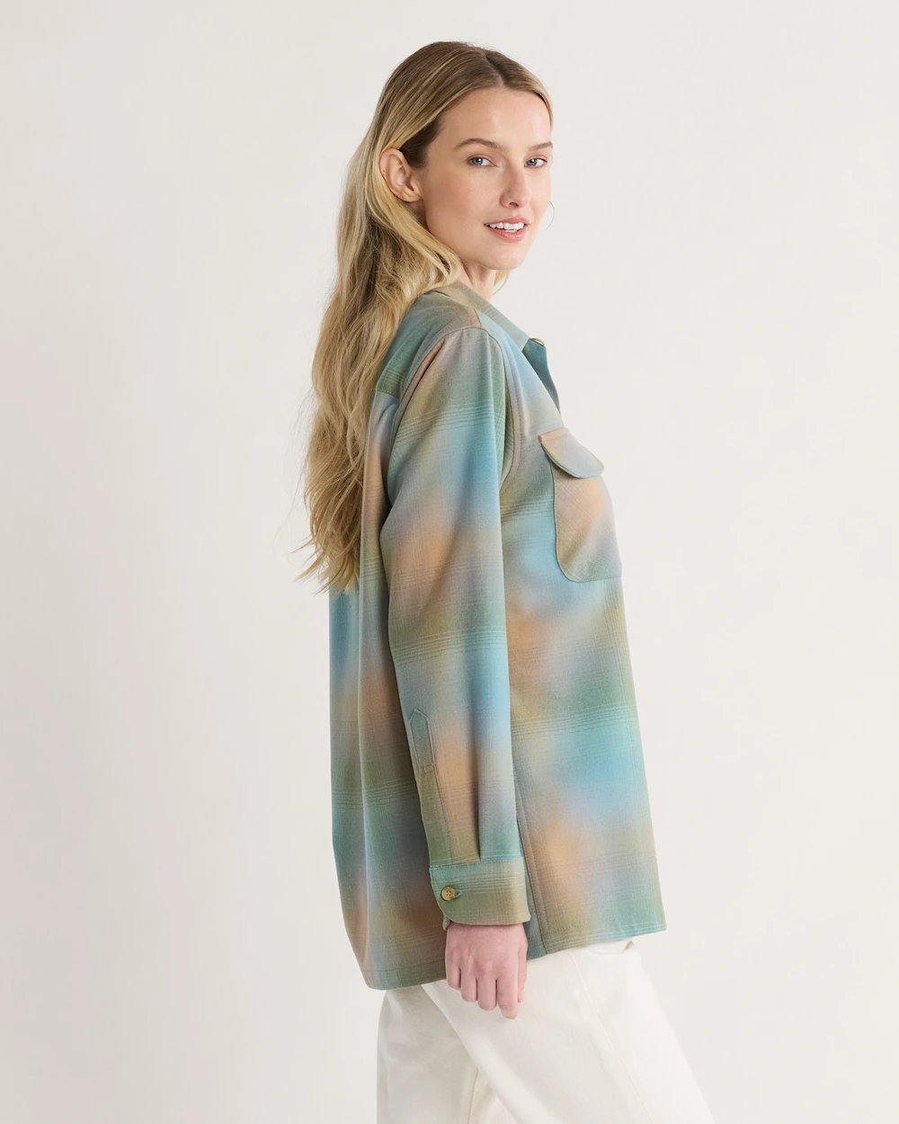 WOMEN'S BOYFRIEND BOARD SHIRT