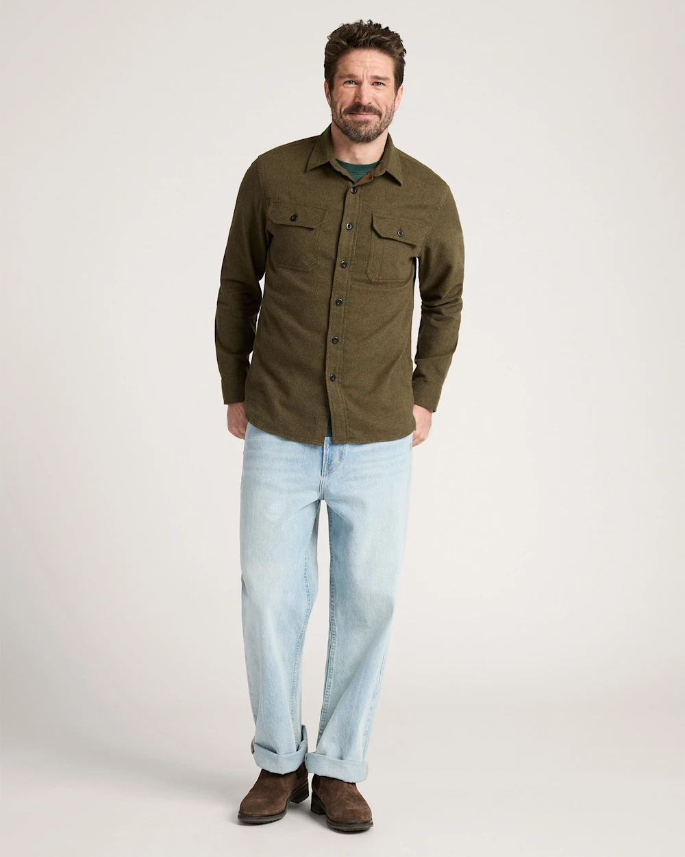 MEN'S BURNSIDE COTTON FLANNEL SHIRT