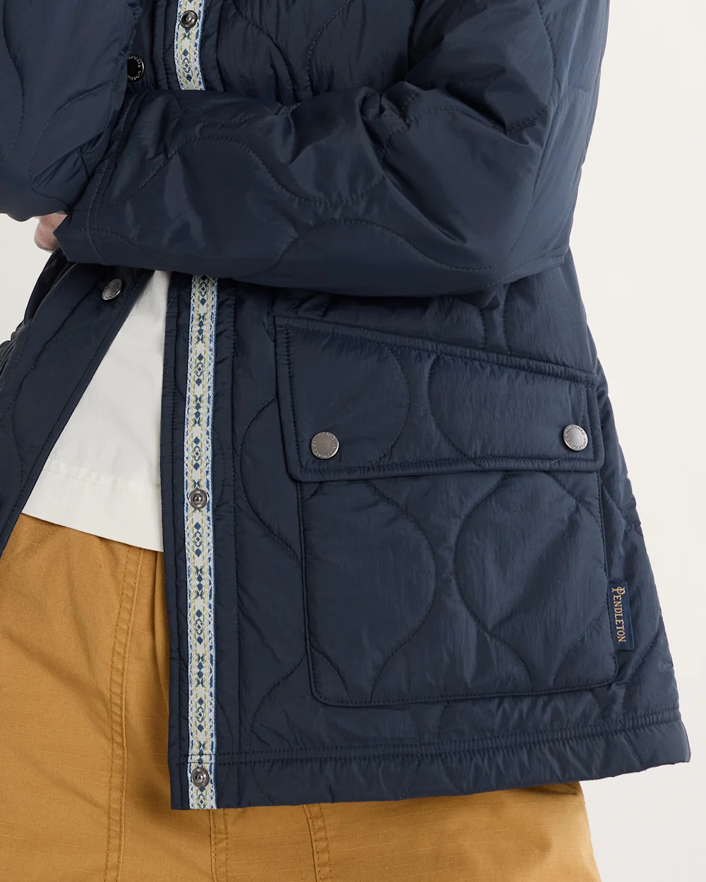 WOMEN'S MARIGOLD CRINKLE QUILTED BARN COAT