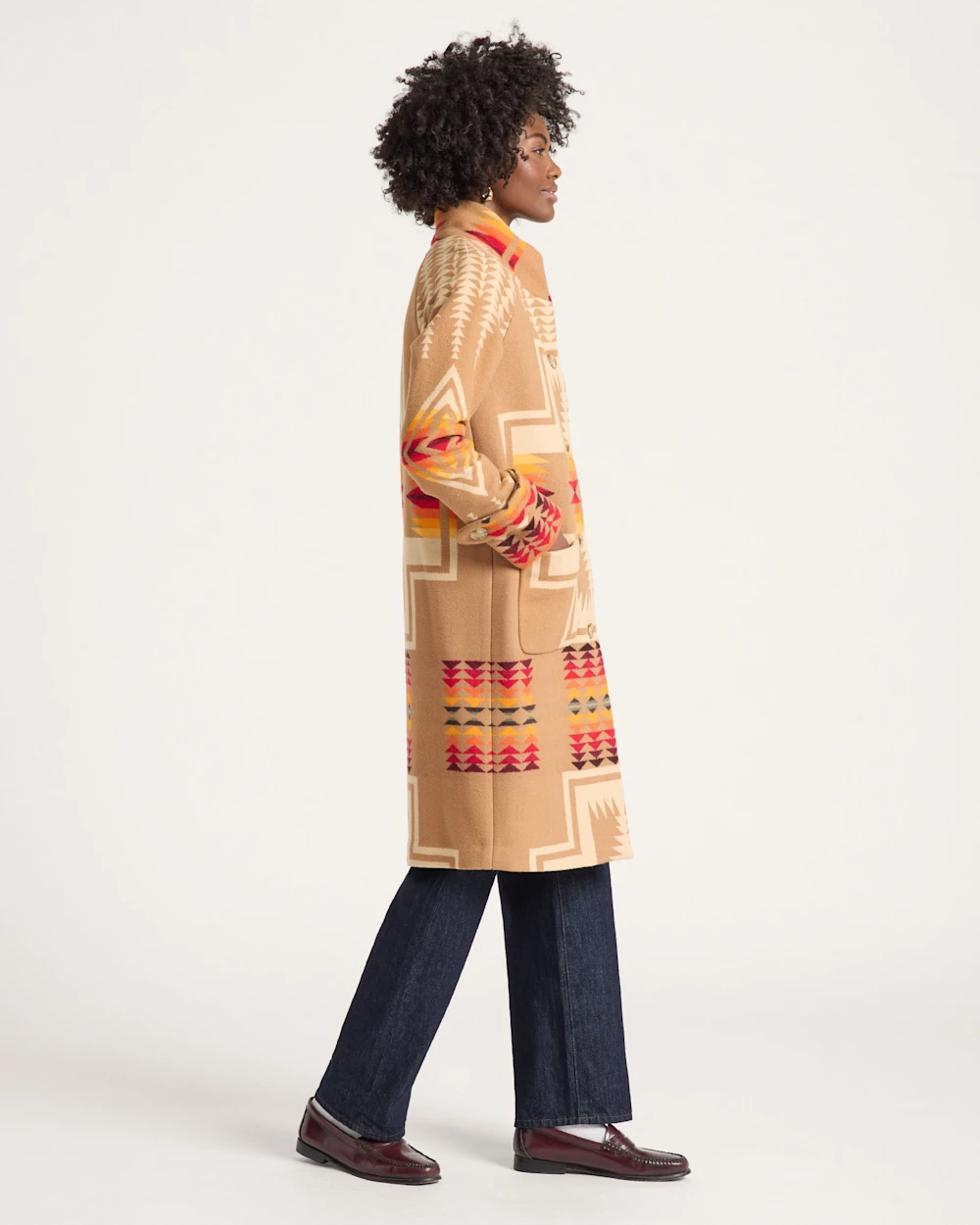 WOMEN'S HARDING ARCHIVE BLANKET COAT