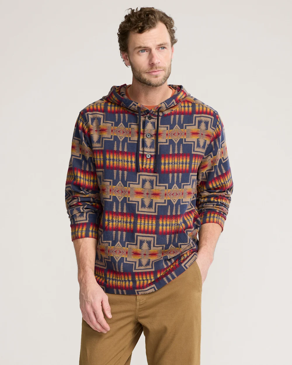 MEN'S PENDLETON UK HARDING CHAMOIS HOODIE