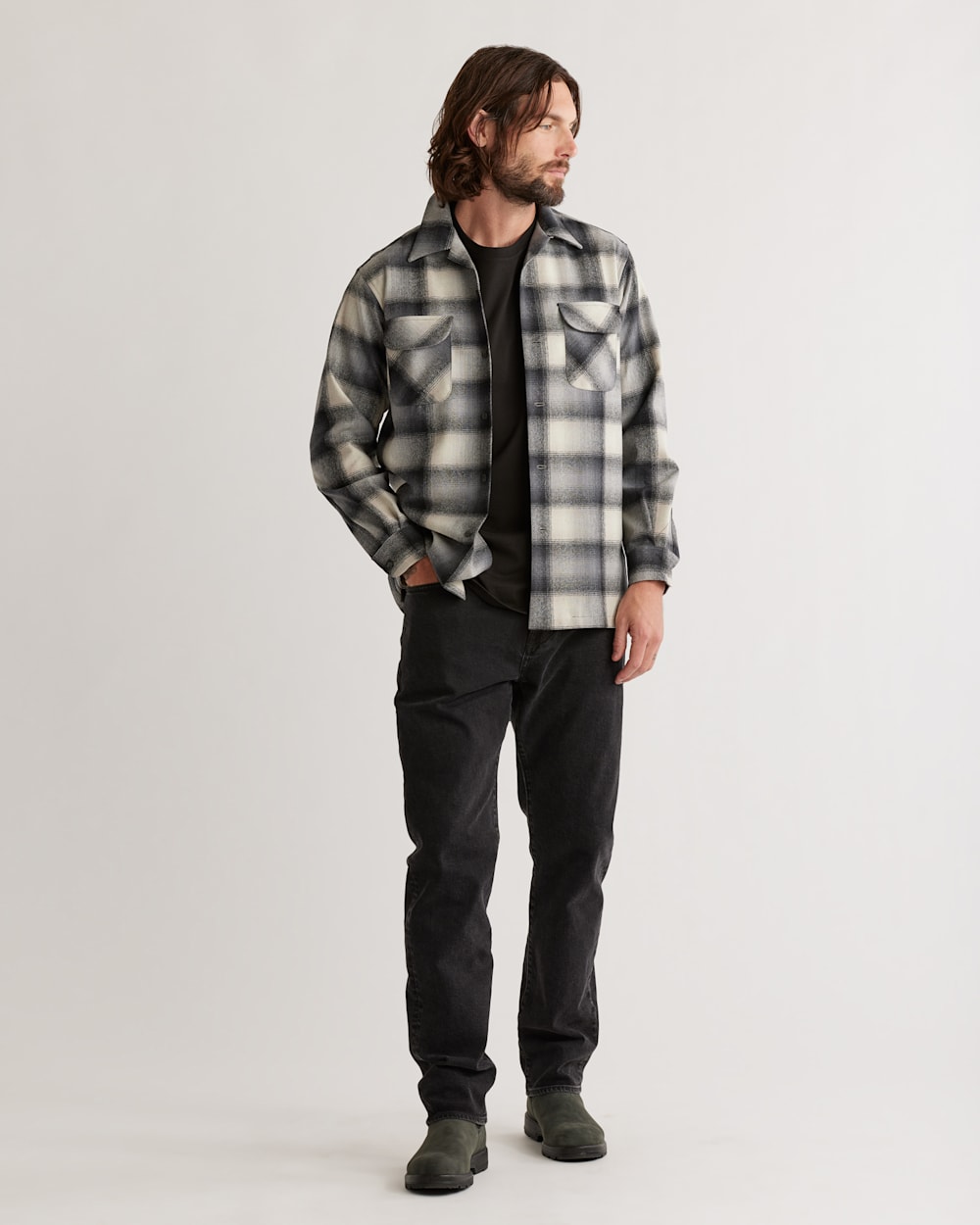 MEN'S PLAID BOARD SHIRT