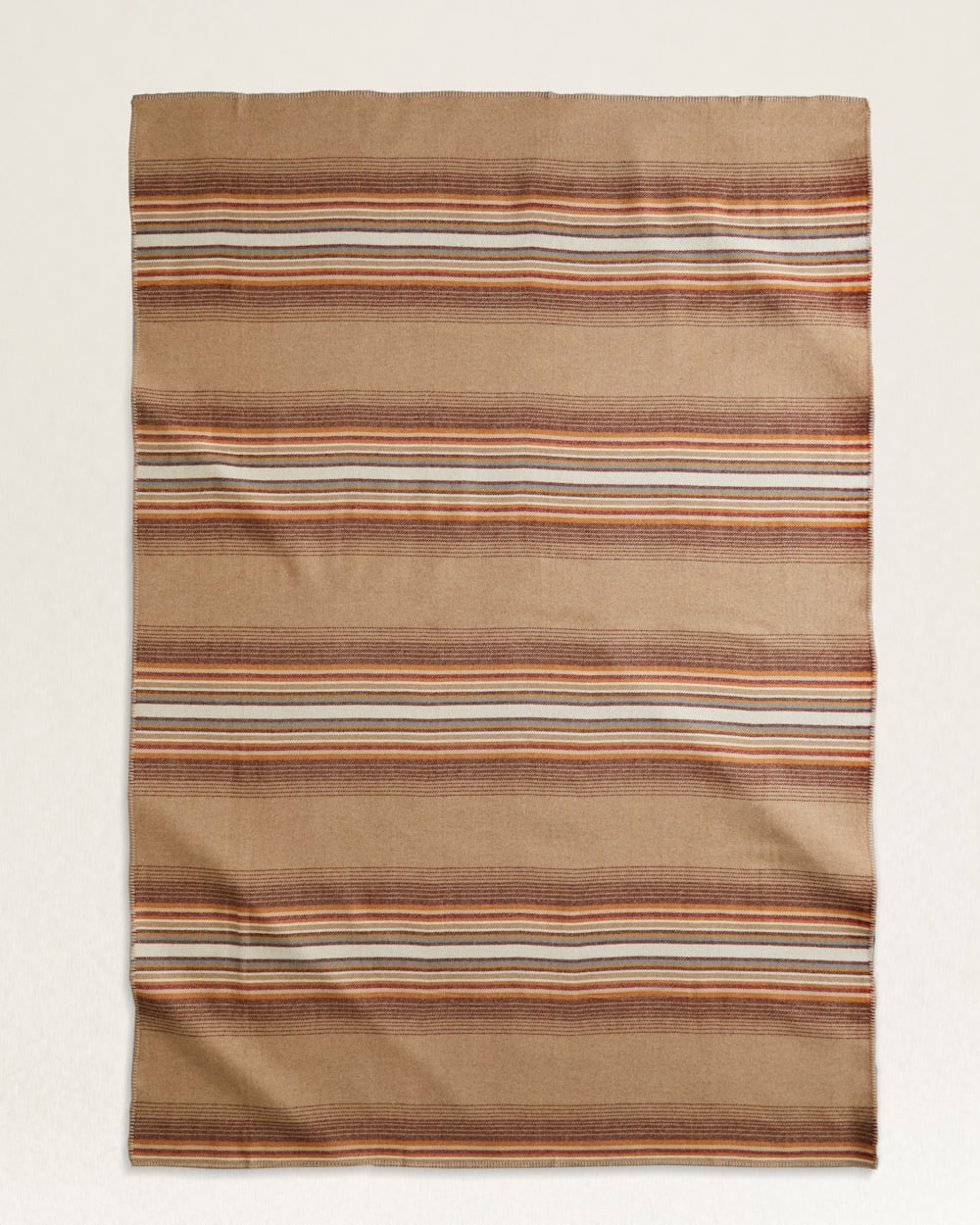 ECO-WISE WOOL PLAID/STRIPE BLANKET