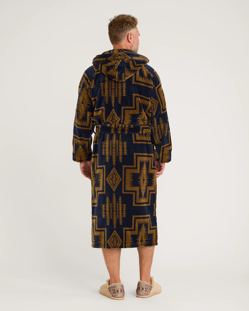 UNISEX HARDING COTTON TERRY VELOUR BATHROBE