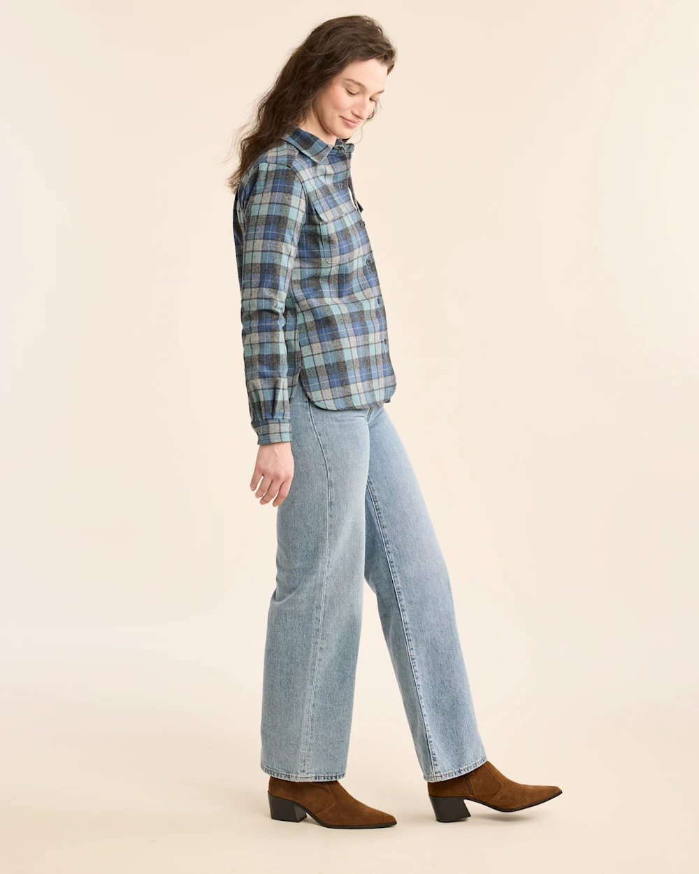 WOMEN'S PLAID BOARD SHIRT