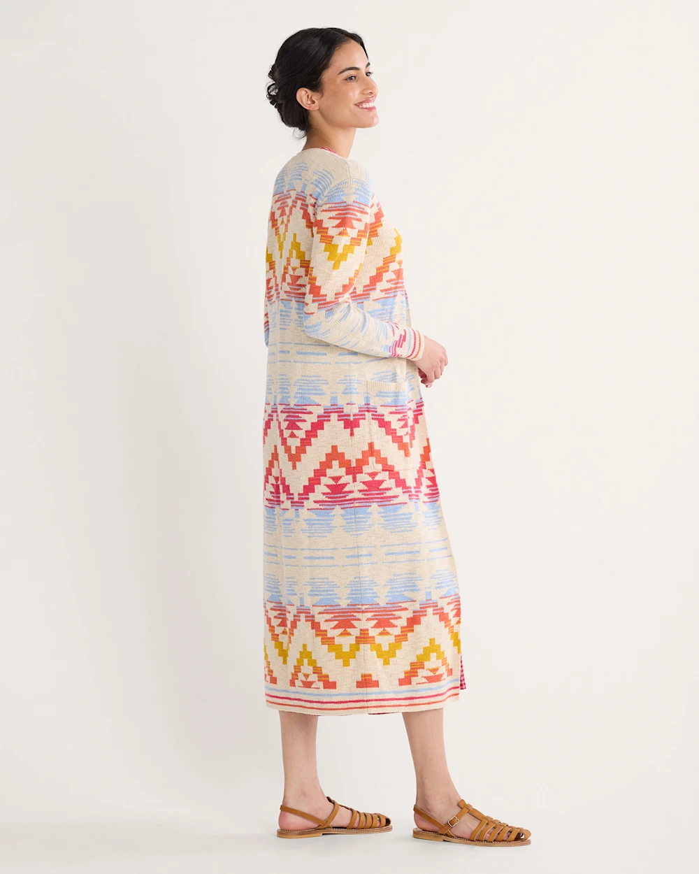 WOMEN'S COTTON DUSTER CARDIGAN