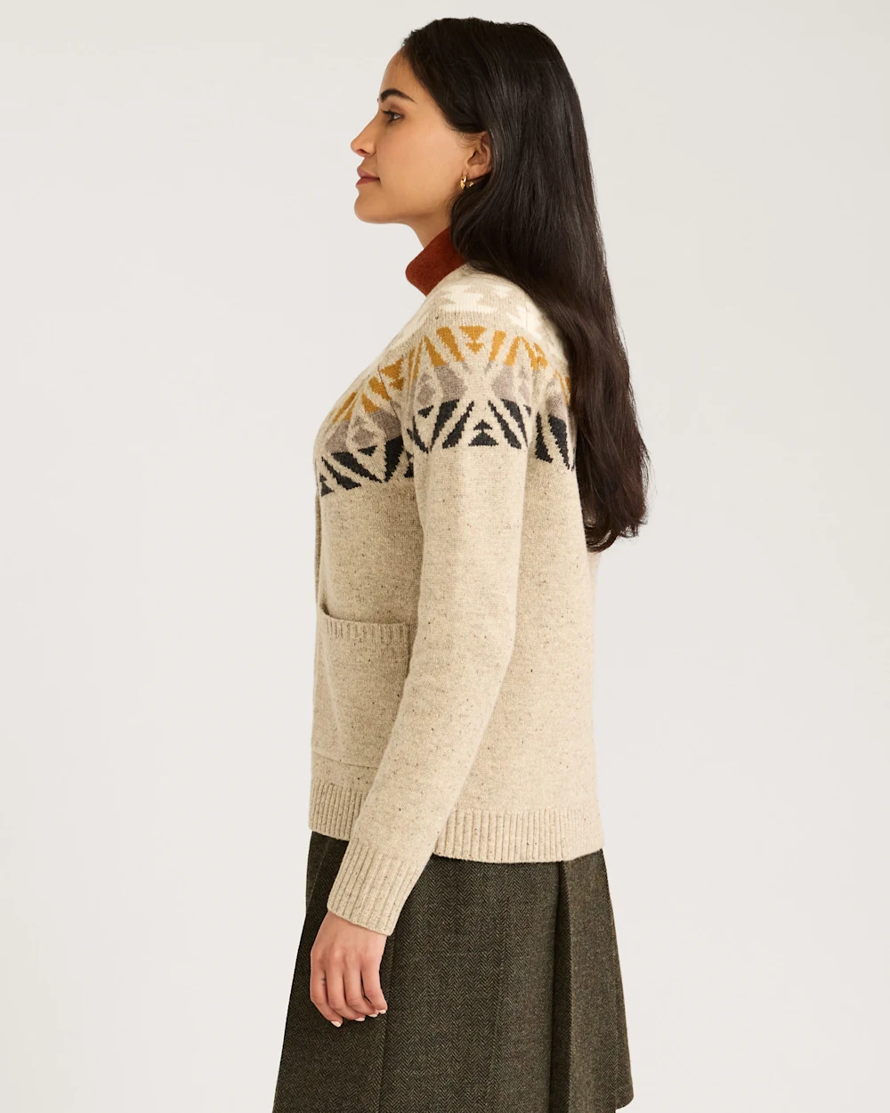 WOMEN'S FAIR ISLE MERINO CARDIGAN