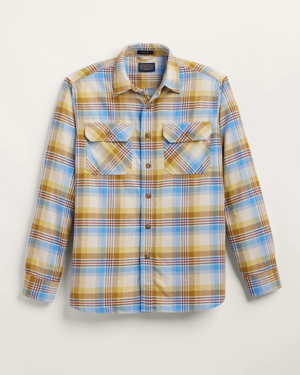 MEN'S PLAID BURNSIDE DOUBLEBRUSHED FLANNEL SHIRT