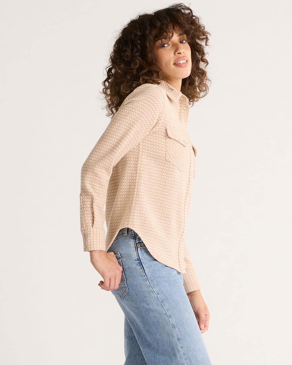 WOMEN'S TEXTURED WOOL GAMBLER SHIRT