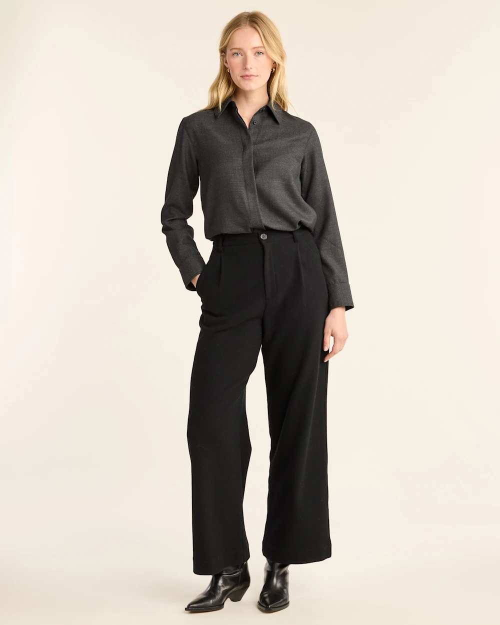 WOMEN'S WORSTED WOOL SHIRT