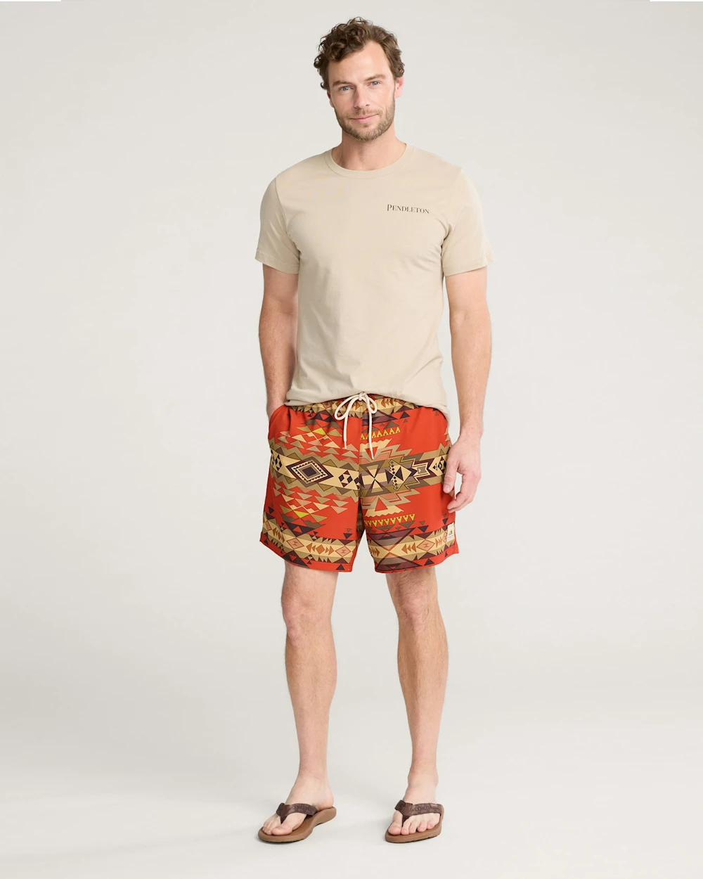 HIGHLAND PEAK SHORESIDE PACK-N-GO SWIM TRUNKS