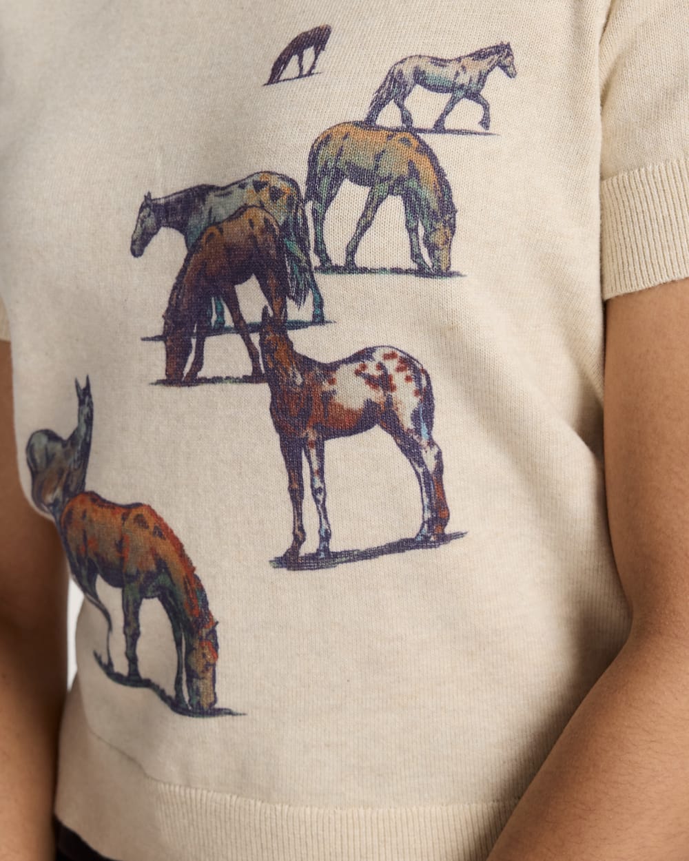 WOMEN'S WILD HORSE COTTON SWEATER