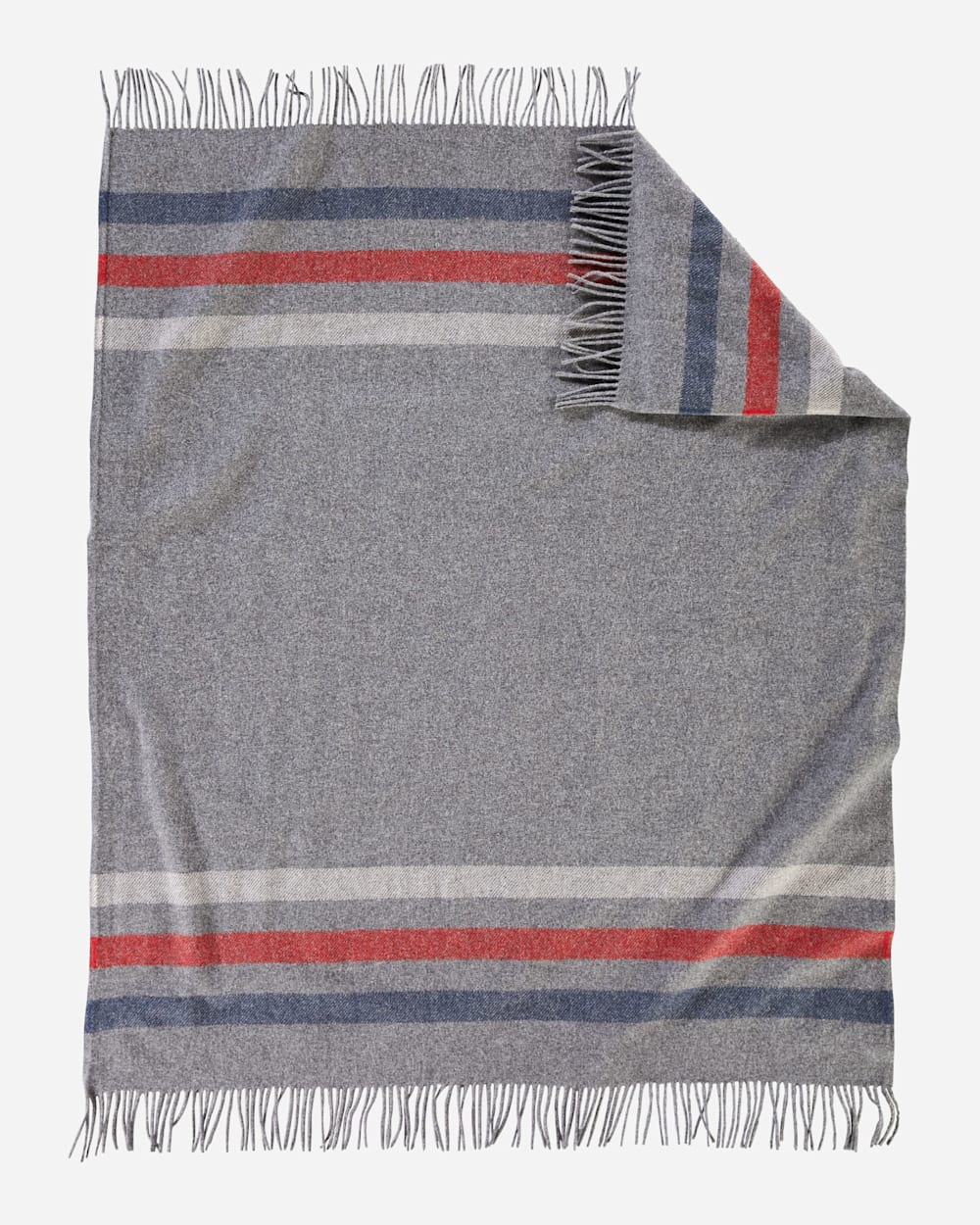 ECO-WISE WOOL FRINGED THROW