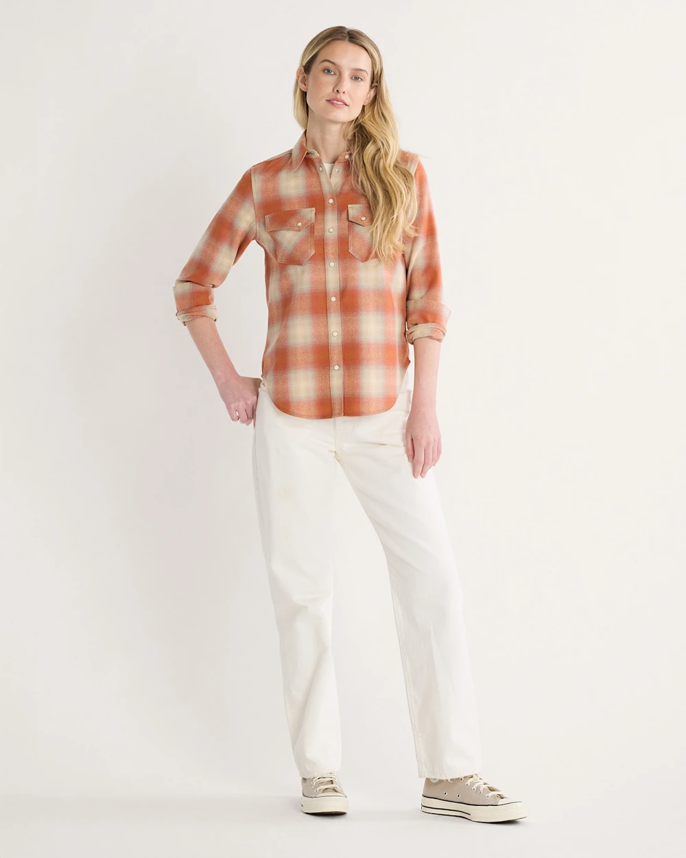 WOMEN'S PLAID GAMBLER SHIRT