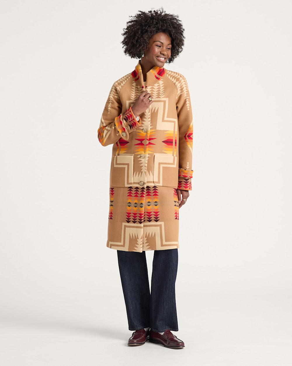 WOMEN'S HARDING ARCHIVE BLANKET COAT