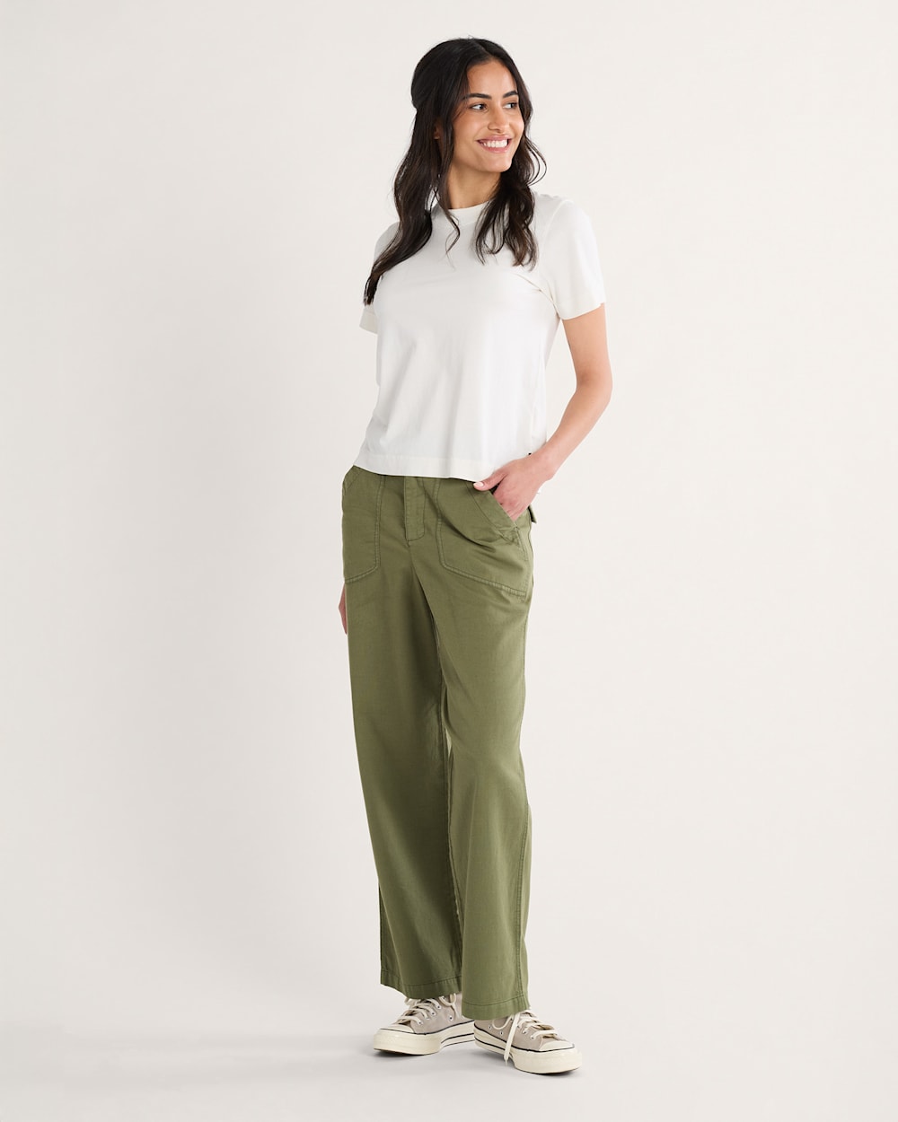 WOMEN'S UTILITY COTTON/LINEN PANTS