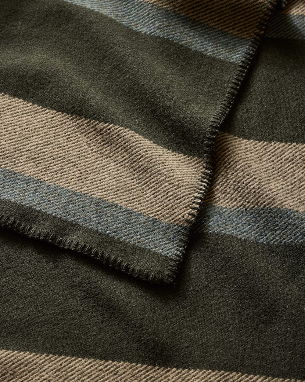 ECO-WISE WOOL PLAID/STRIPE BLANKET
