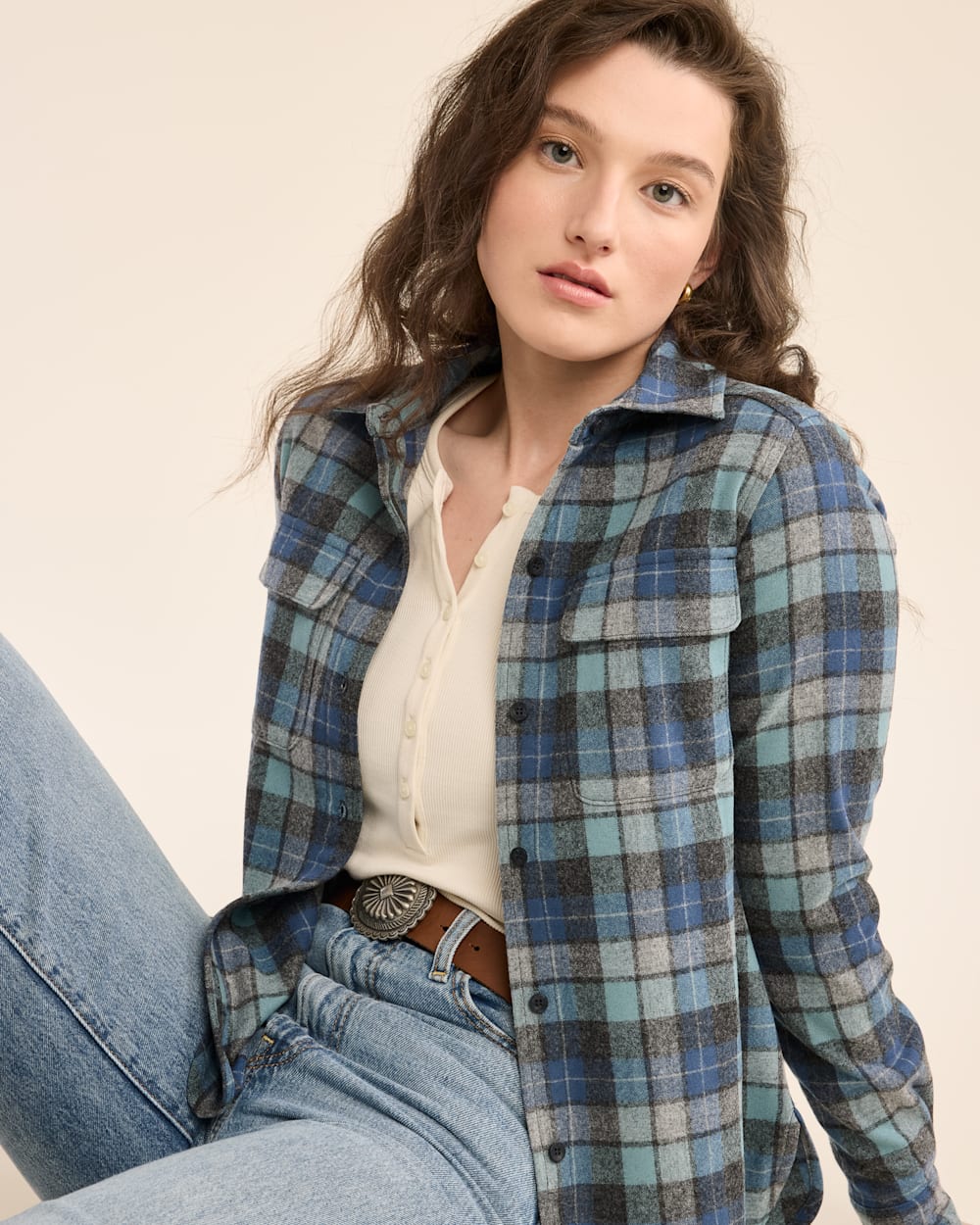 WOMEN'S PLAID BOARD SHIRT