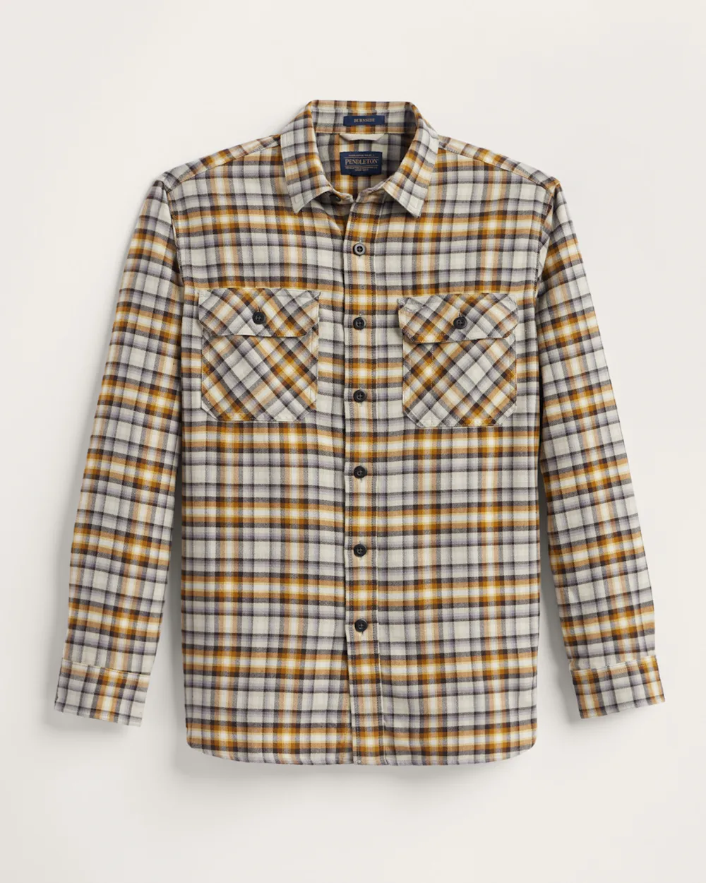 MEN'S PLAID BURNSIDE DOUBLEBRUSHED FLANNEL SHIRT