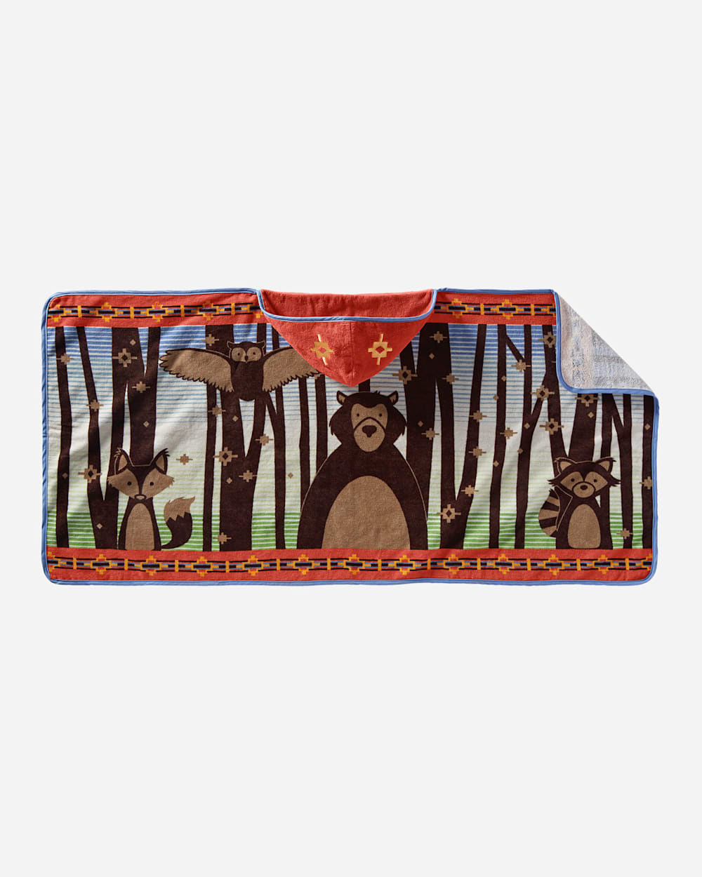 WOODLAND NEIGHBORS HOODED TOWEL