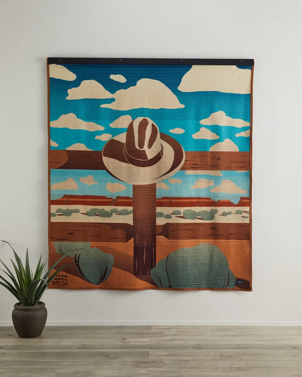 WOODEN BLANKET HANGER