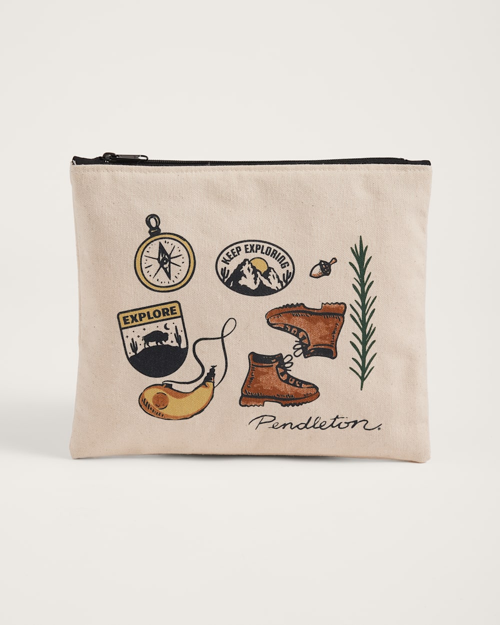 CAMP PENDLETON ZIPPERED POUCH