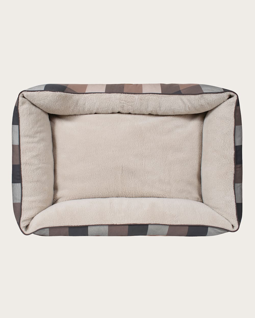 BLOCK PLAID PET BED - KUDDLER