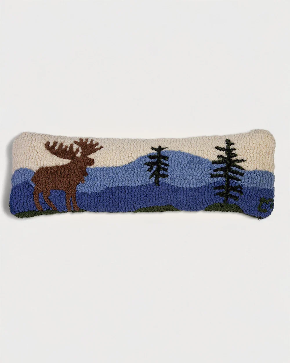 MOUNTAIN MOOSE HOOKED LUMBAR PILLOW