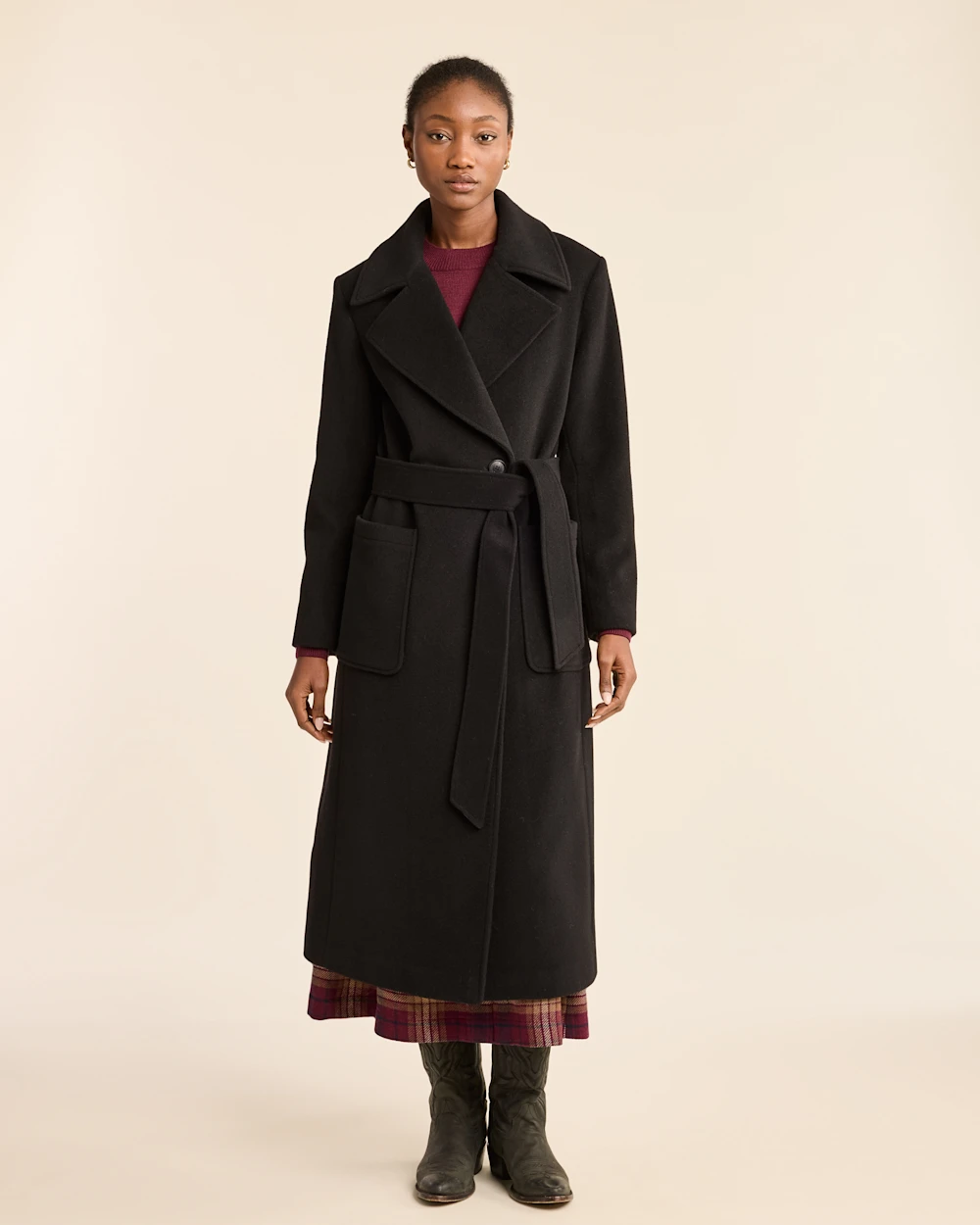 WOMEN'S NOB HILL WOOL WRAP COAT