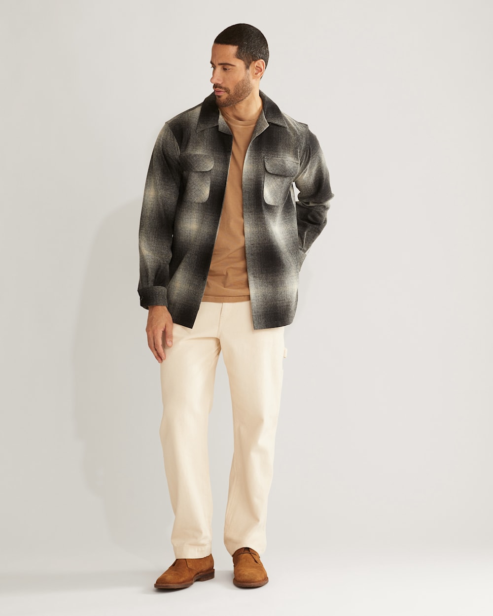 MEN'S PLAID BOARD SHIRT